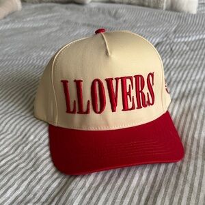 REVOLVE Red and Cream LLovers Cap